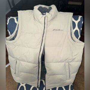 Eddie Bauer Cream Puffer Vest